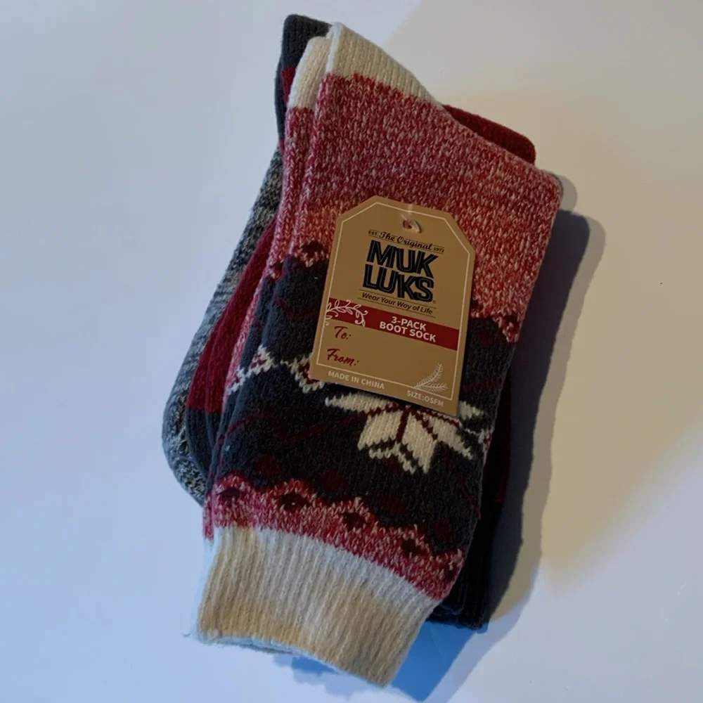 Muk Luks 3-Pack Boot Socks